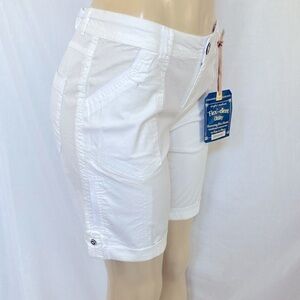 SALE!! DEMOCRACY Women’s Size 6 Flex-ellent Utility Cargo Shorts Cuffed Hems NWT